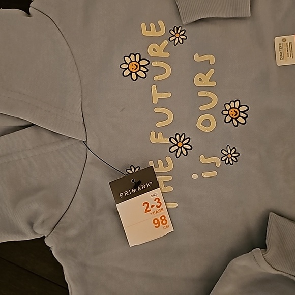 BNWT toddler girl 2T 3T sweatshirt Primark - Picture 2 of 3
